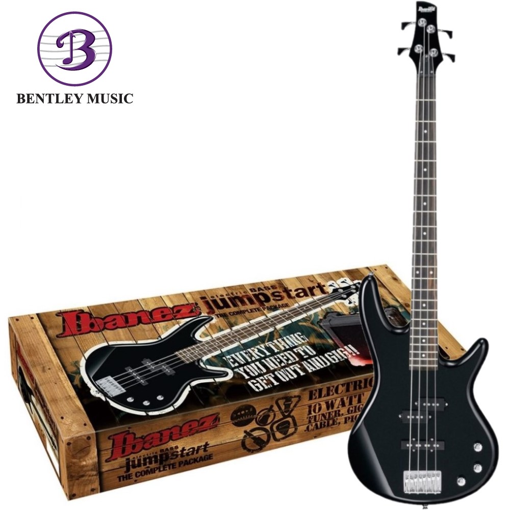 Bentley　Ibanez　Series　Bass　IJSR190E-BK　Black　Package,　Jumpstart　Electric　Music