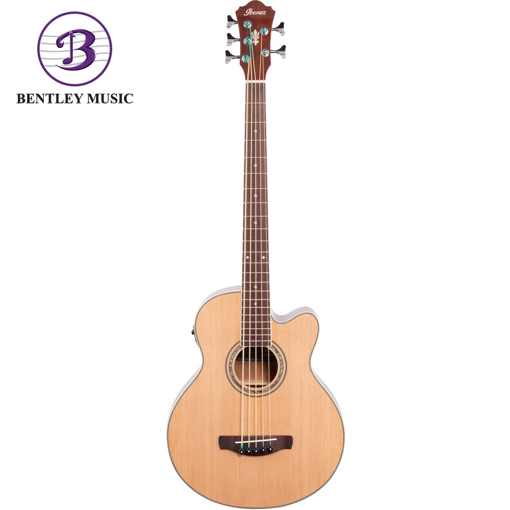 Bentley　Music　High　Natural　AEB　Acoustic　Bass,　Electric　Series　AEB105E-NT　Ibanez　Gloss