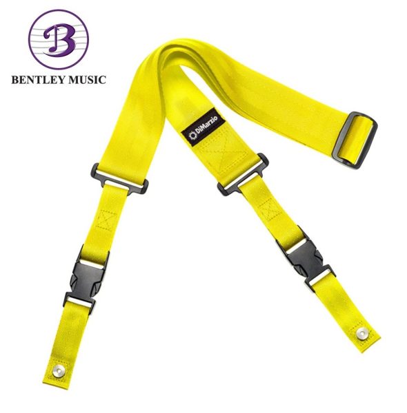 DiMarzio DD2200Y Cliplock Guitar Strap, Yellow Nylon