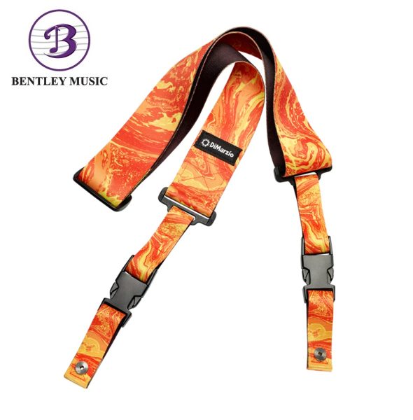DiMarzio DD2245 Steve Vai Cliplock Universe Guitar Strap, Orange