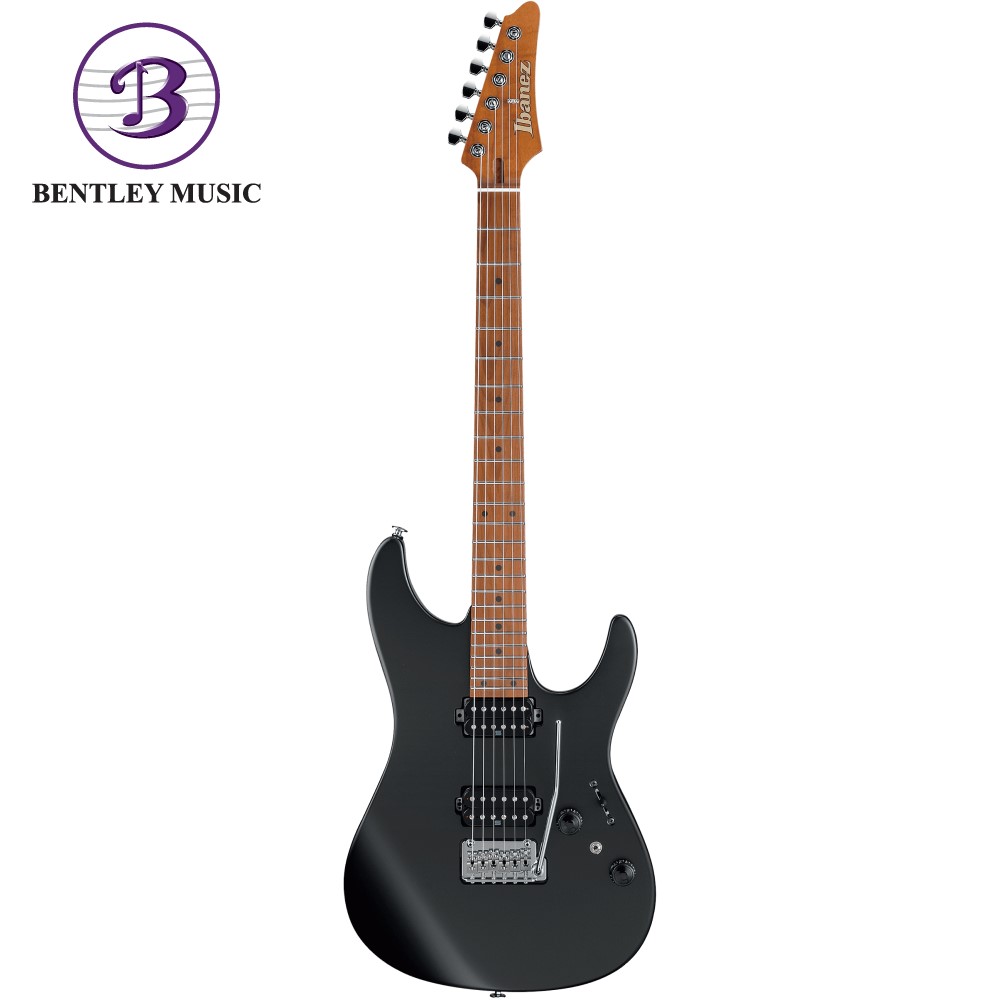Ibanez AZ2402-BKF AZ Prestige Series Electric Guitar, Black Flat