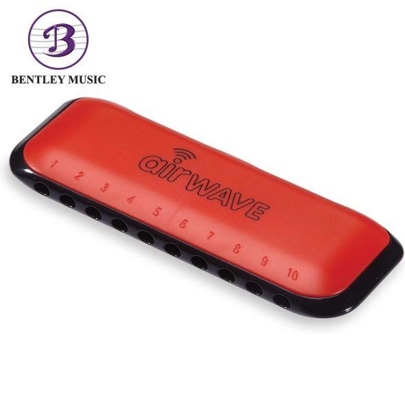 Suzuki AW1-RD Airwave C Key 10 Hole Diatonic Harmonica, Red