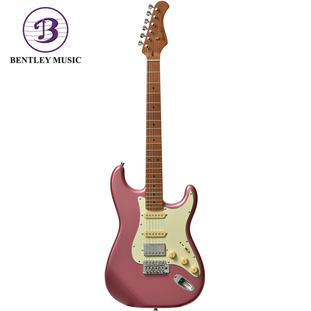 Bacchus BST-2-RSM/M-BGM Universe Series Roasted Maple Electric  Guitar,Burgundy Mist