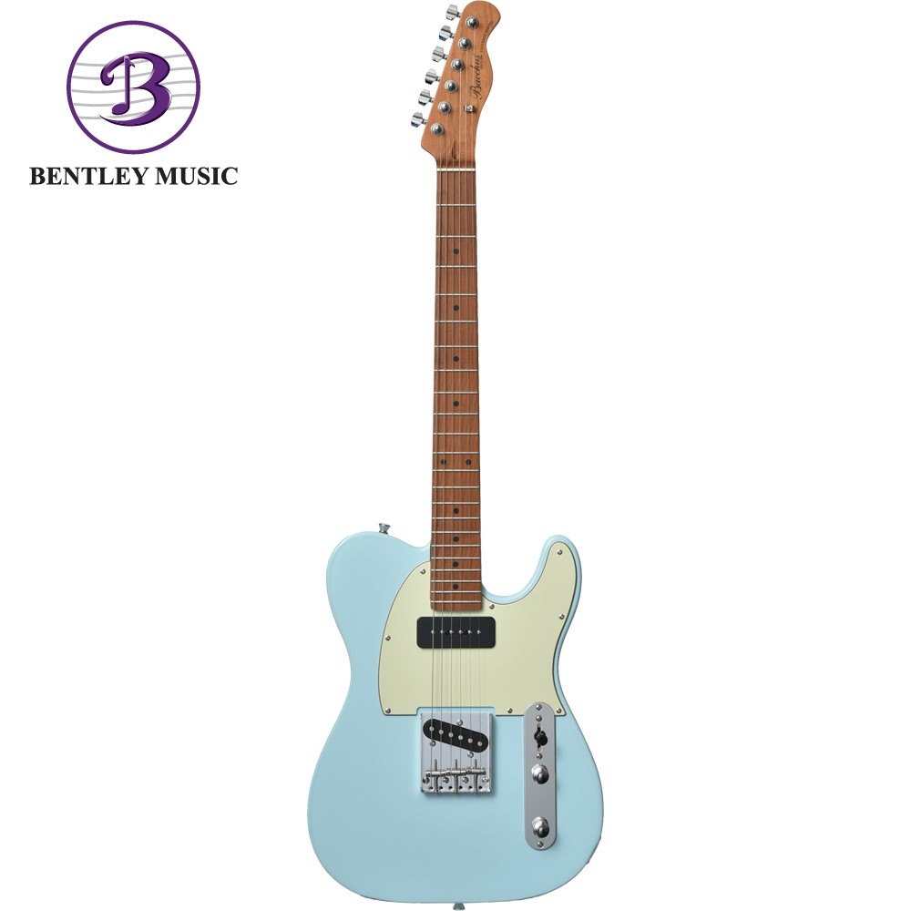 Bacchus BTE-2-RSM/M-SOB Universe Series Roasted Maple Electric Guitar,  Pastel Sonic Blue