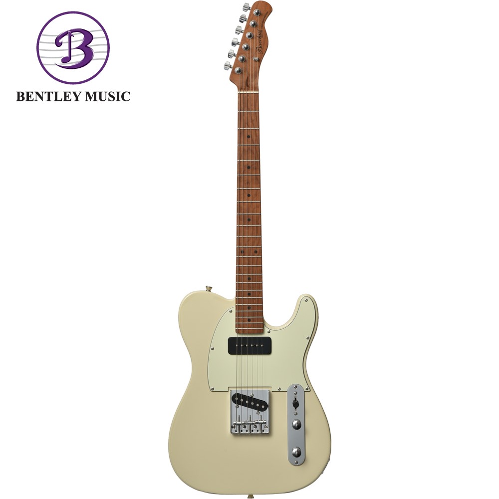 Bacchus BTE-2-RSM/M-OWH Universe Series Roasted Maple Electric Guitar,  Olympic White