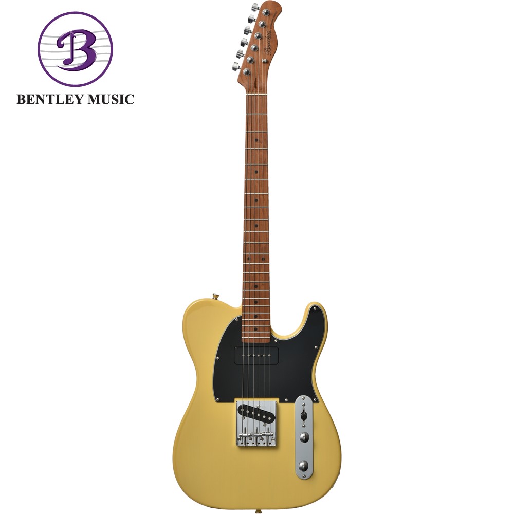 Bacchus BTE-2-RSM/M-BBD Universe Series Roasted Maple Electric Guitar,  Butterscotch Blonde