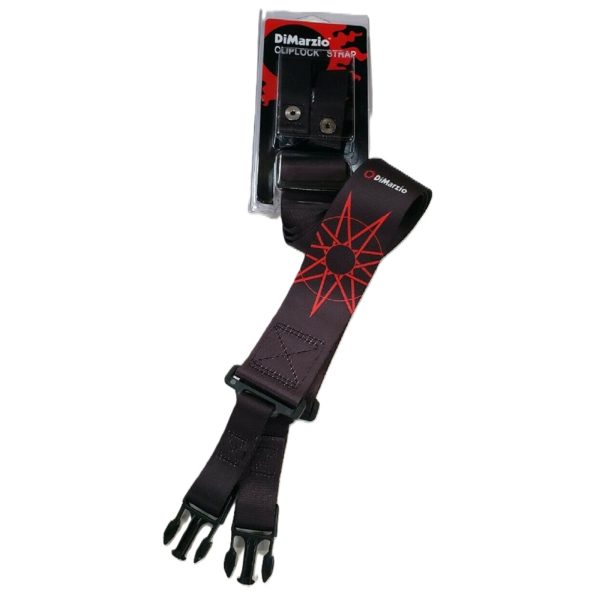DiMarzio DD2248 Jim Root #4 Cliplock Guitar Strap, Black - Image 2