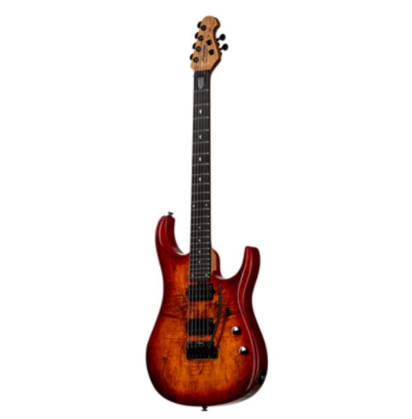 Sterling JP150DSM-BOB John Petrucci Signature X DiMarzio Flame Maple Electric Guitar, Blood Orange Burst