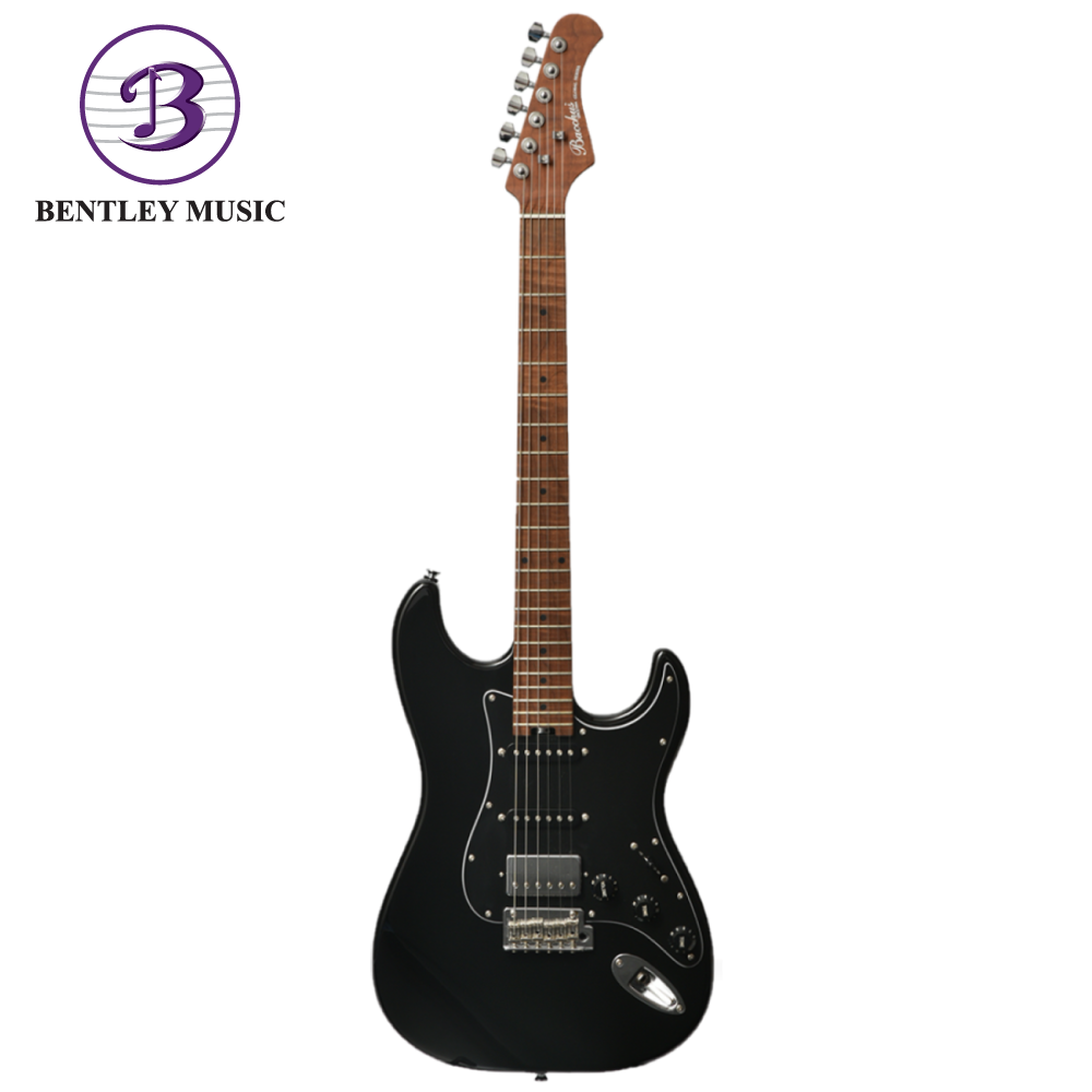 Bacchus BSH-750/RSM-BLK Global Series Roasted Maple Electric Guitar, Black