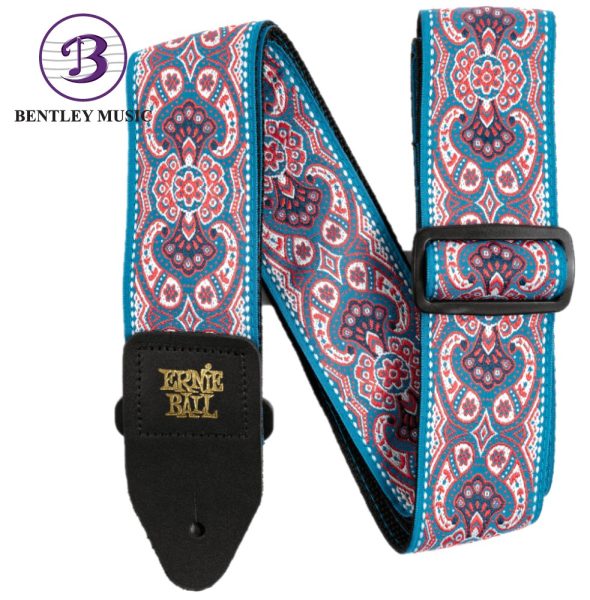 Ernie Ball P04666 Jacquard Guitar Strap, Pink Paisley