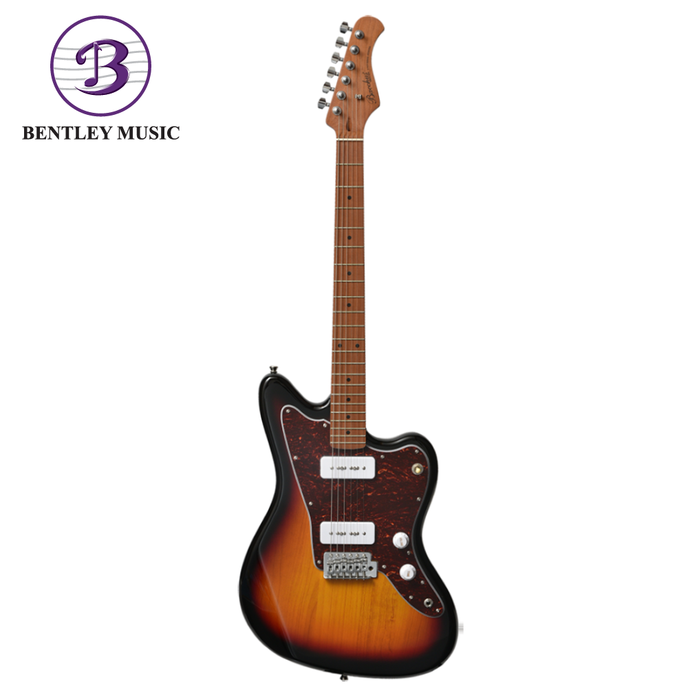 Bacchus BJM-1-RSM/M-3TS Universe Series Roasted Maple Electric Guitar, 3  Tone Sunburst