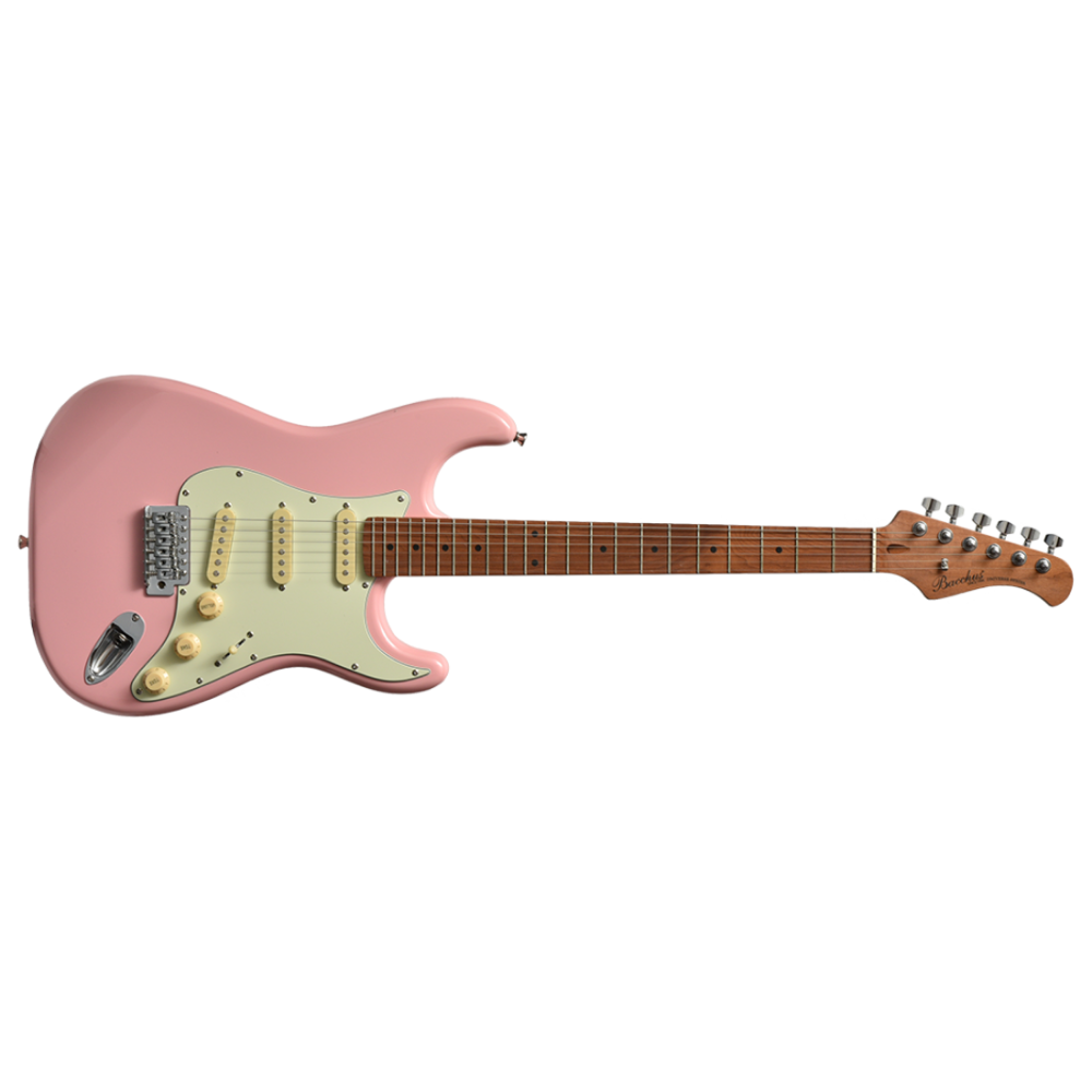 Bacchus BST-1-RSM/M-SLPK Universe Series Roasted Maple Electric Guitar,  Shell Pink