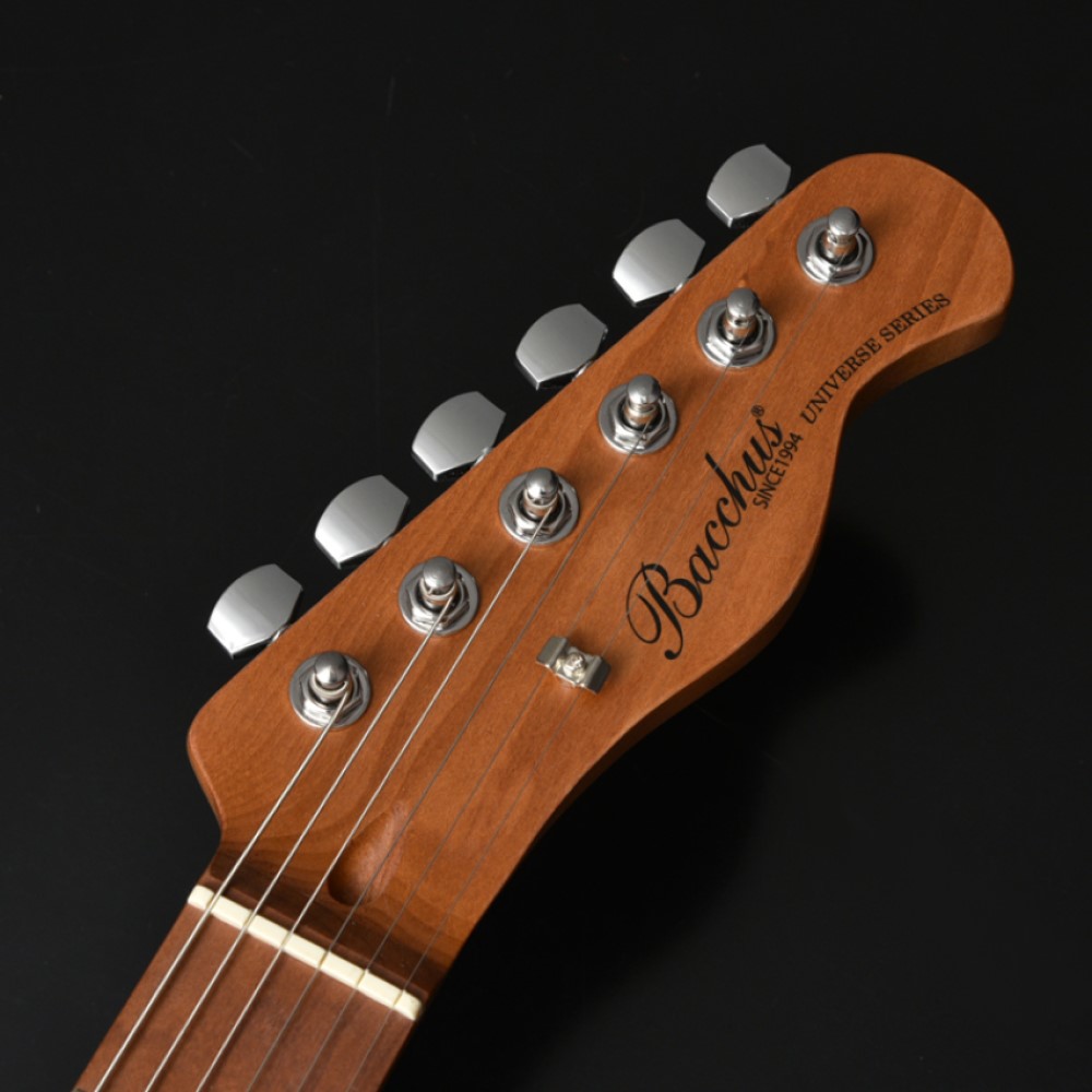 Bacchus BTE-1-RSM/M-3TS Universe Series Roasted Maple Electric Guitar, 3  Tone Sunburst