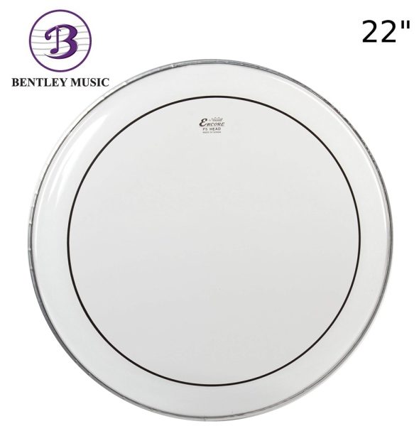 Remo EN-1322-PS Encore Pinstripe Clear Bass Drumhead, 22-Inch Diameter