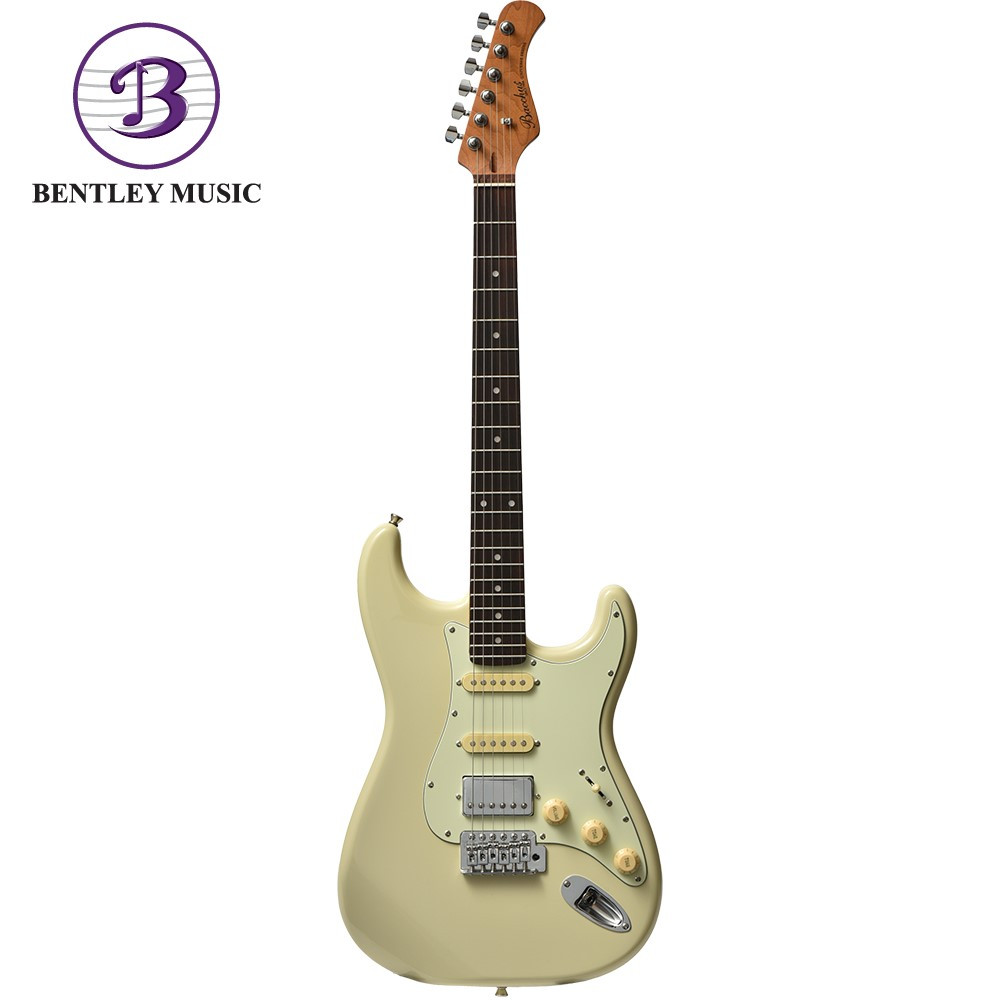 Bacchus BST-2-RSM/R-OWH Universe Series Roasted Maple Electric Guitar,  Olympic White