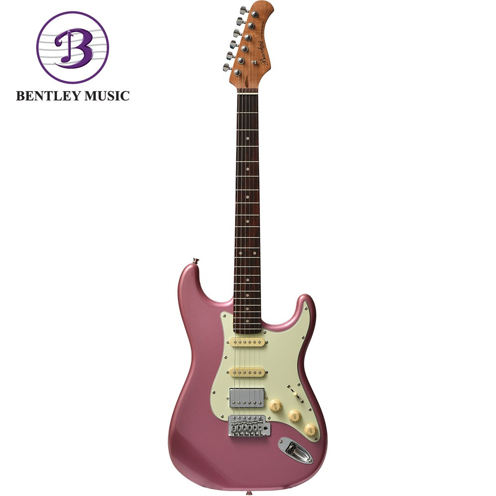 Bacchus BST-2-RSM/R-BGM Universe Series Roasted Maple Electric Guitar,  Burgundy Mist