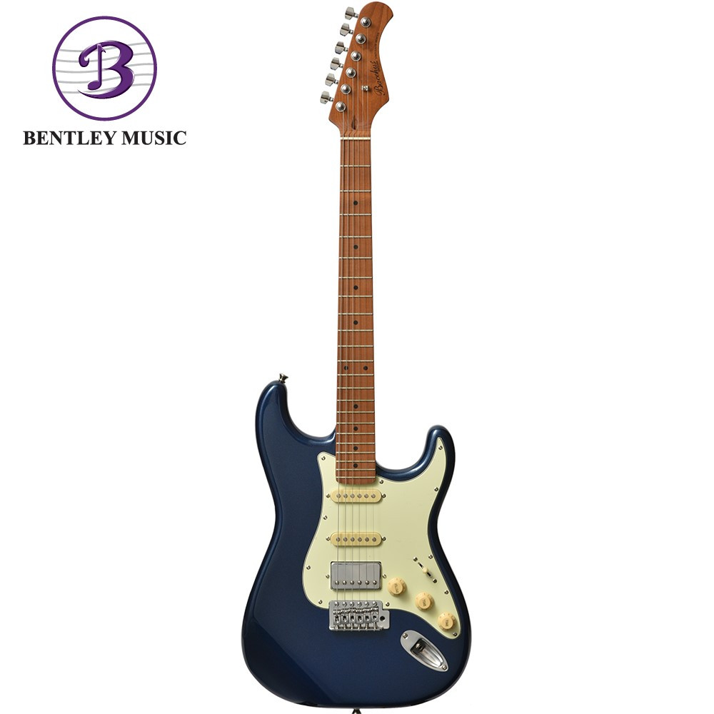 Bacchus BST-2-RSM/M-DLPB Universe Series Roasted Maple Electric Guitar,  Deep Lake Placid Blue