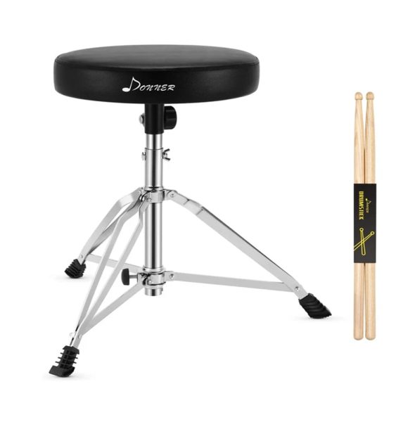 Donner EC6995 Beatmax Electronic Drum Set with Bench & Drumstick - Image 4
