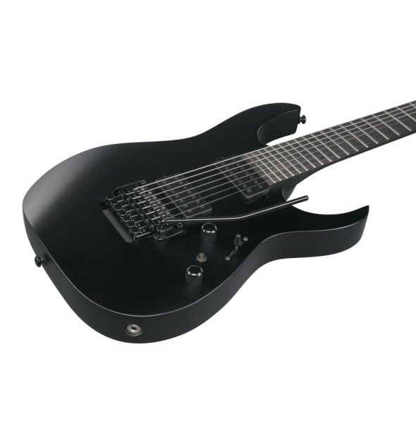 Ibanez RGRB720-BKF RG Iron Label Series Reverse Headstock Electric Guitar 7 Strings, Black Flat