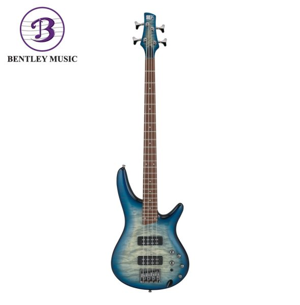 Ibanez SR400EQM-SCB SR Series Electric Bass, Stained Cosmic Blue Starburst