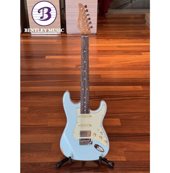 Suhr 01CUS0002-SBA Custom Classic Antique Electric Guitar, Sonic Blue Antique