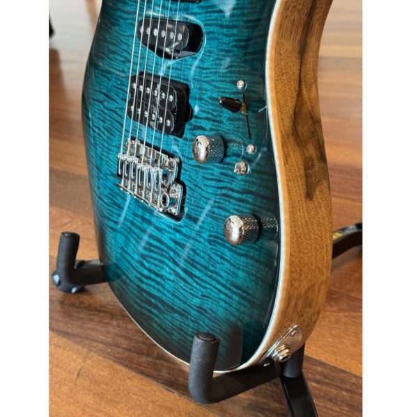 Suhr 01CUS0009-TTB Custom Modern Electric Guitar, Trans Teal Burst - Image 3