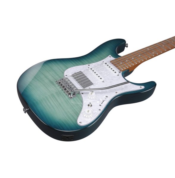 Ibanez AZ22S1F-TXB AZ Series Electric Guitar, Transparent Turquoise Burst