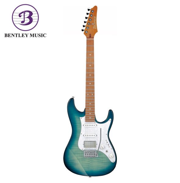 Ibanez AZ22S1F-TXB AZ Series Electric Guitar, Transparent Turquoise Burst