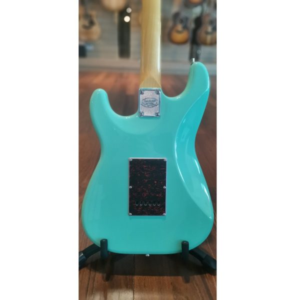 SQOE SEST1000-GR Custom Premium Kaston Series HSS Electric Guitar, Surf Green - Image 4