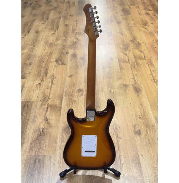 SQOE SEST610-VS IF Series HSS Electric Guitar, Mocha Ice Flower - Image 2