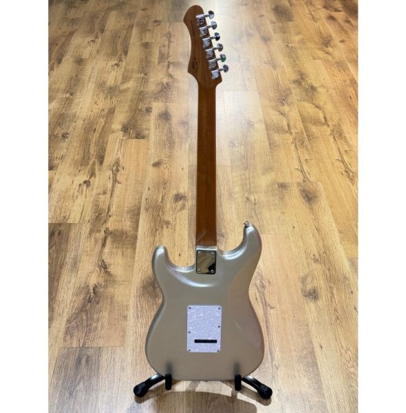 SQOE SEST610-VTV IF Series HSS Electric Guitar, Silver Purple Ice Flower - Image 2