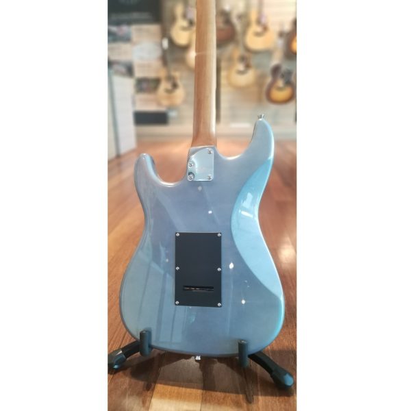 SQOE SEST750-BL ALC Series HSS Electric Guitar, Aurora Laser Blue Crystal - Image 4