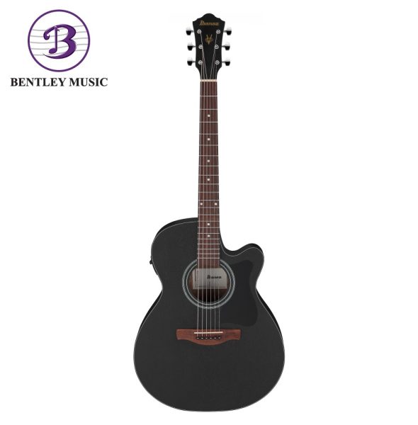 Ibanez VC44CE-WK V Series Acoustic Electric Guitar, Weathered Black Open Pore