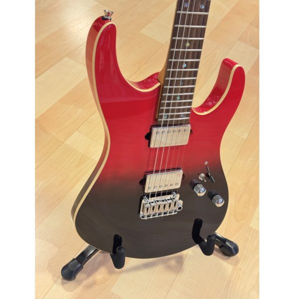 SQOE SEIB500-RDS IB Gradient Series HH Electric Guitar, Dark Phantom Red - Image 3