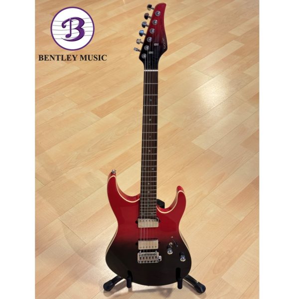 SQOE SEIB500-RDS IB Gradient Series HH Electric Guitar, Dark Phantom Red