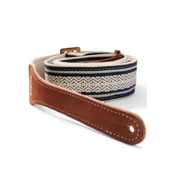 Taylor 4016-20 Academy Jacquard Cotton Strap, White/Blue - Image 2