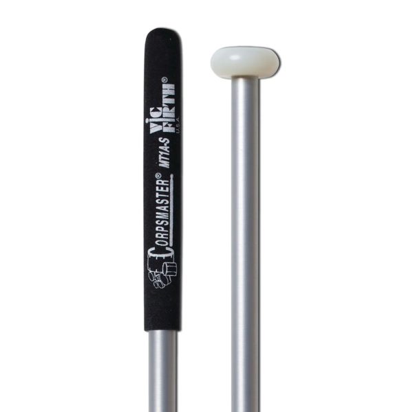 Vic Firth MT1A-S  Corpsmaster Multi-Tenor, Extra Hard, Extra Heavy Gauge Shaft Mallets - Image 3