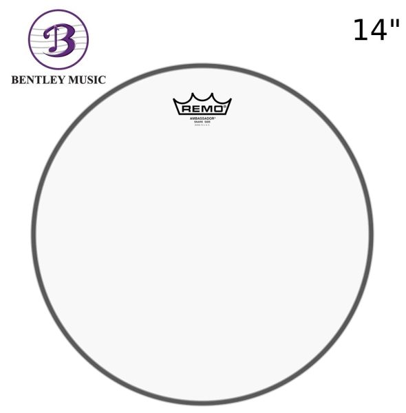 Remo SA-0314-TD Ambassador Clear Snare Side No Collar Drumhead, 14-Inch Diameter