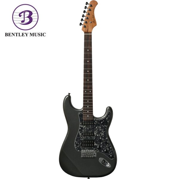Bacchus BST-2-RSM/R-BPPG-GUN-M Universe Series Roasted Maple Electric Guitar, Gun-Metallic
