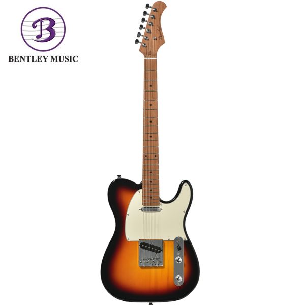 Bacchus BTE-1DX-RSM/M-3TS Universe Series Roasted Maple Electric Guitar, 3 Tone Sunburst