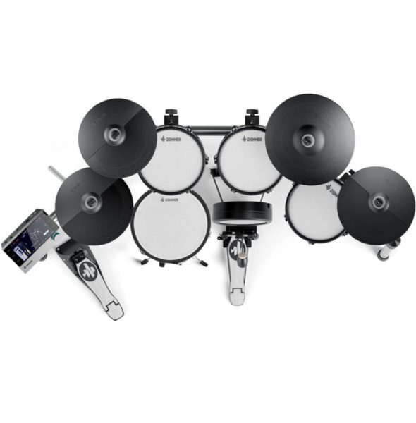 Donner EC6995 Beatmax Electronic Drum Set with Bench & Drumstick - Image 3