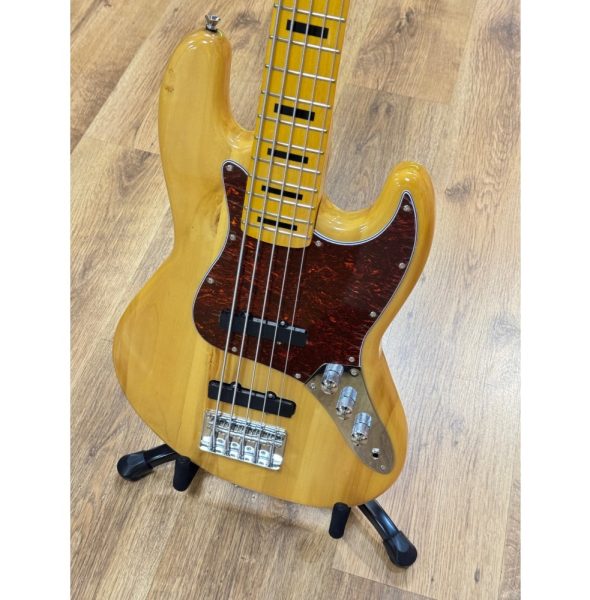 SQOE JB5BS300-N MS Series Electric 5 Strings Bass, Natural - Image 3