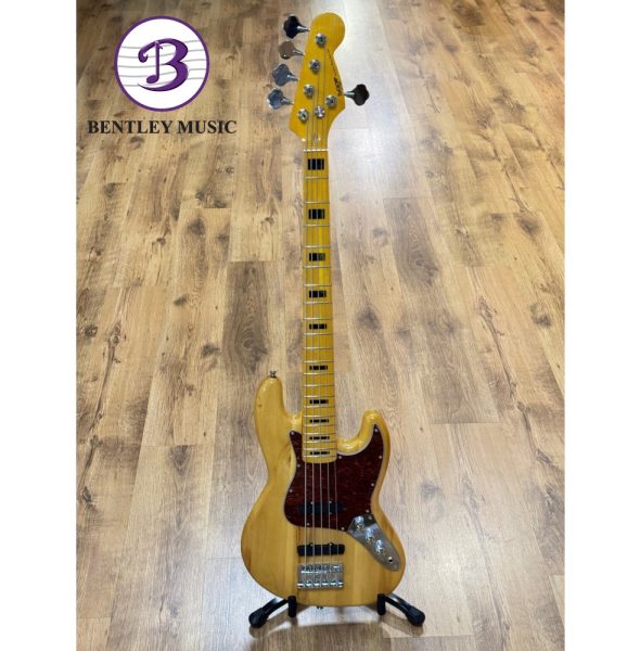 SQOE JB5BS300-N MS Series Electric 5 Strings Bass, Natural