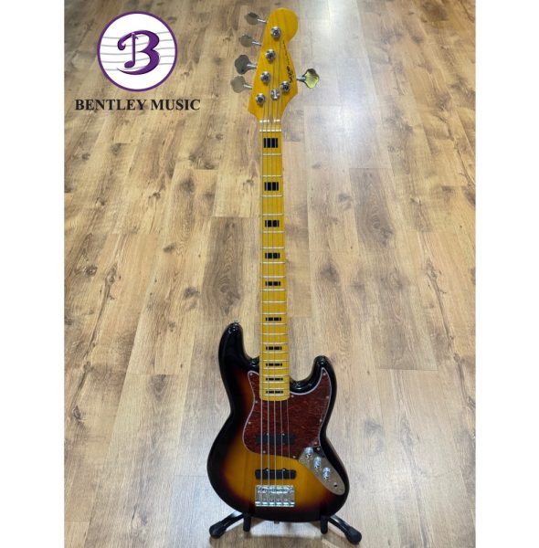 SQOE JB5BS300-SB MS Series Electric 5 Strings Bass, Sunburst