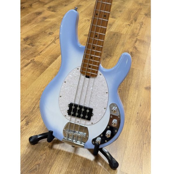 SQOE SBMS200-MVW MS Series Electric Bass, Taro Cream - Image 3