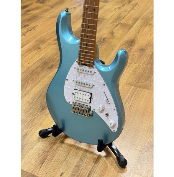 SQOE SEMS200-MBL MS Series Electric Guitar, Ice Blue Flash - Image 3