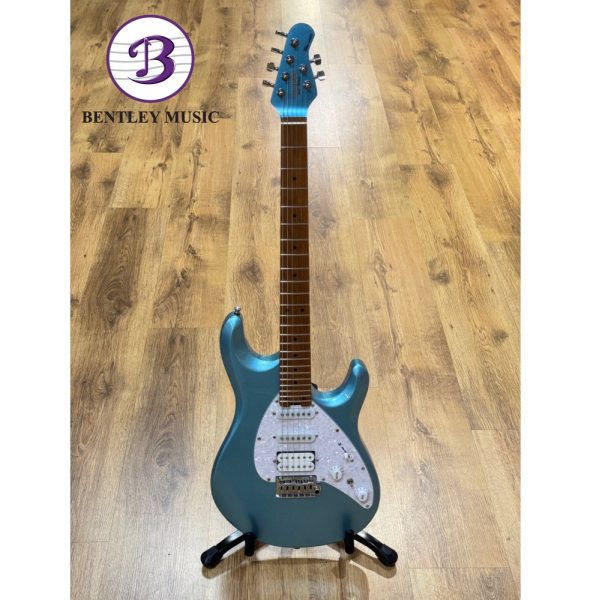 SQOE SEMS200-MBL MS Series Electric Guitar, Ice Blue Flash