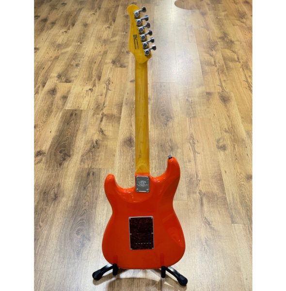 SQOE SEST1000-RD Custom Premium Kaston Series HSS Electric Guitar, Classic Red - Image 2