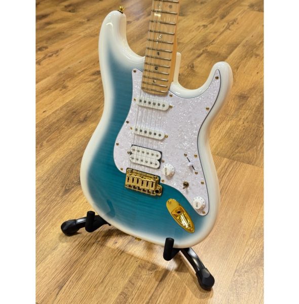 SQOE SEST900-BL ST Series Electric Guitar, Glacier Mint - Image 3