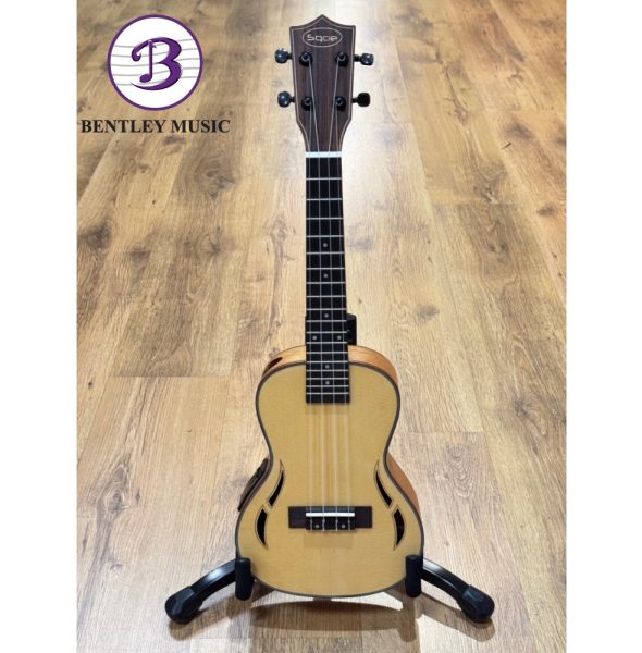 SQOE UK-24FEQ Concert Ukulele